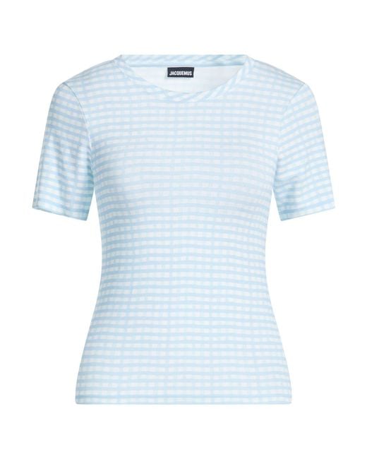 Jacquemus Blue T-Shirt Viscose, Elastane