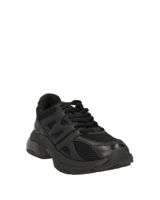 MICHAEL Michael Kors Black Sneakers Leather, Textile Fibers