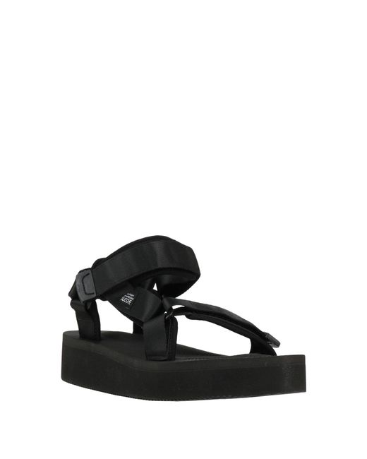 Suicoke Black Sandals for men