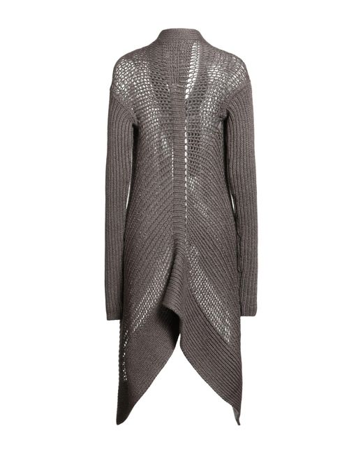 Rick Owens Gray Strickjacke