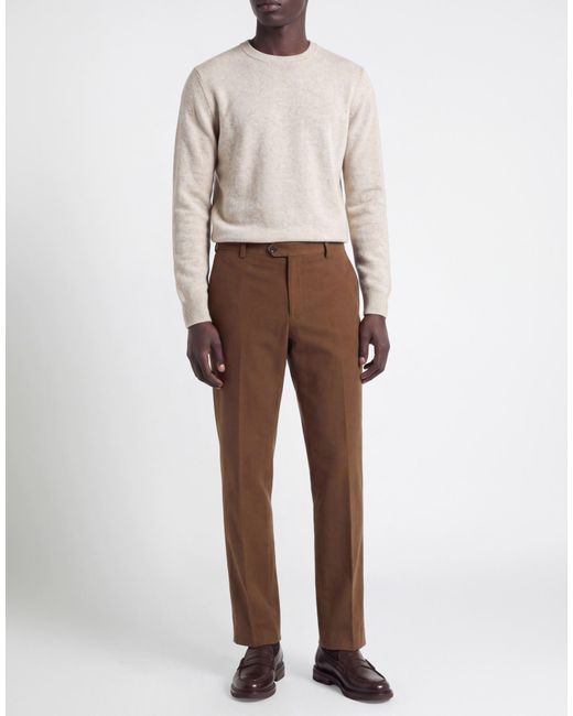 Lardini Brown Pants Cotton, Elastane for men