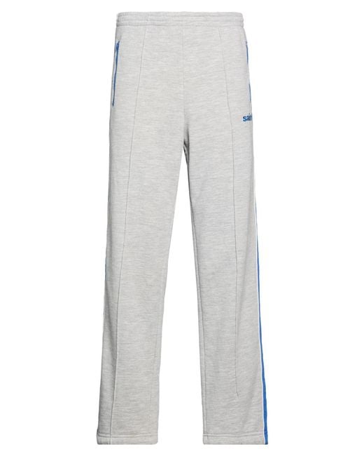 Saint Michael Gray Light Pants Cotton, Polyester for men