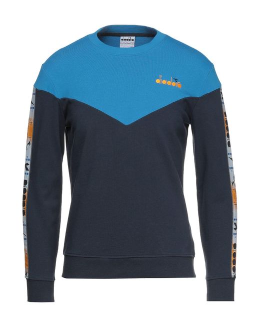 Diadora Blue Sweatshirt for men