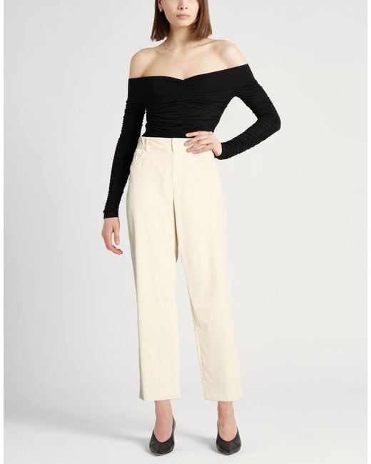 Max Mara Natural Pants Cotton