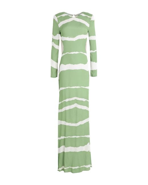 Elisabetta Franchi Green Maxi Dress
