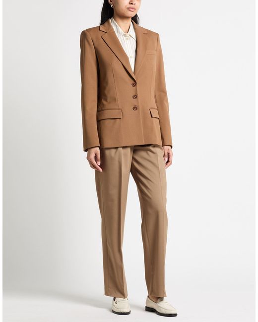 Alberta Ferretti Brown Blazer Virgin Wool, Elastane