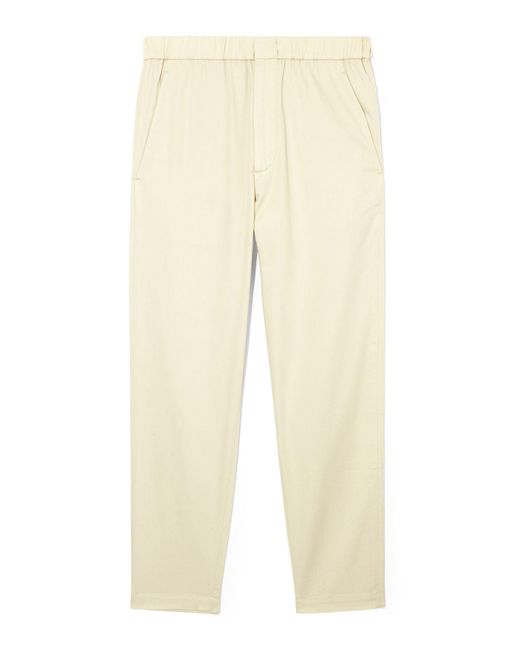 COS Natural Elasticated Tapered Twill Pants for men