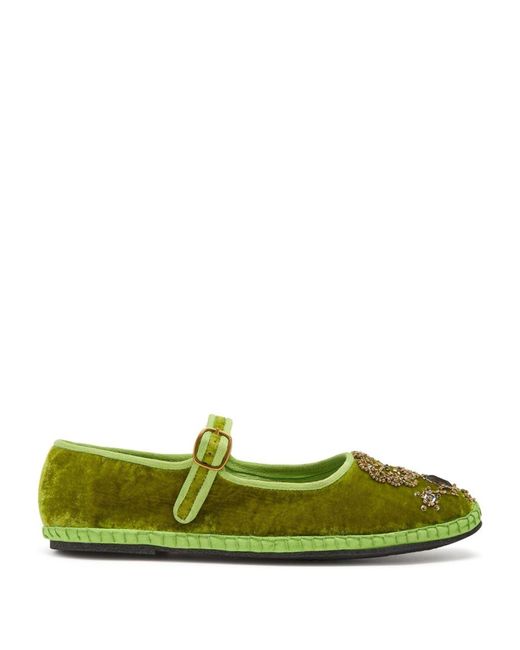 Pantofole di Maliparmi in Green
