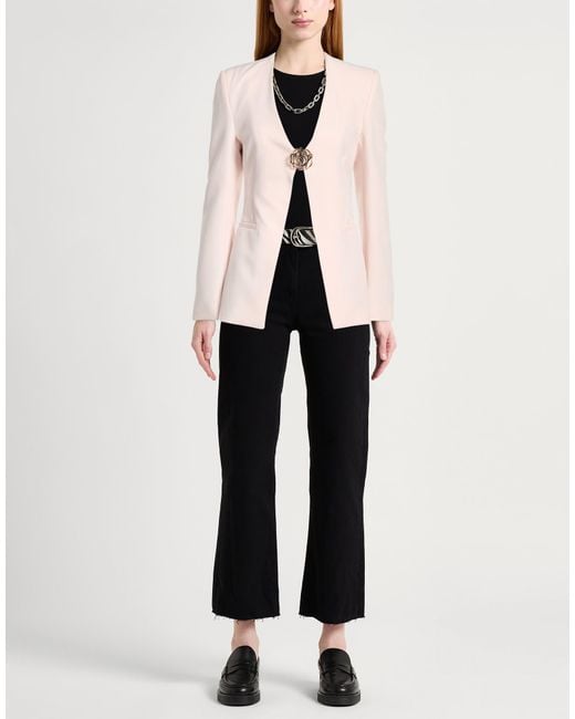 Blugirl Blumarine Pink Blazer Polyester, Elastane
