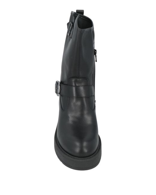 Nero Giardini Black Ankle Boots Leather