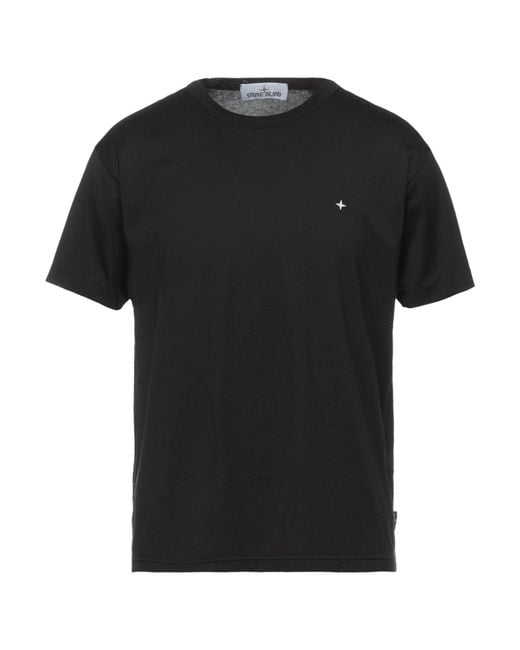 Stone Island Black T-Shirts for men