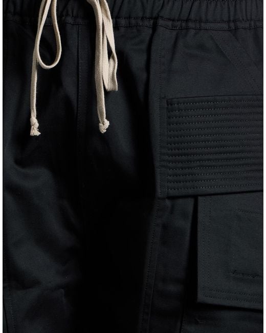 Rick Owens Black Pants Cotton, Elastane for men