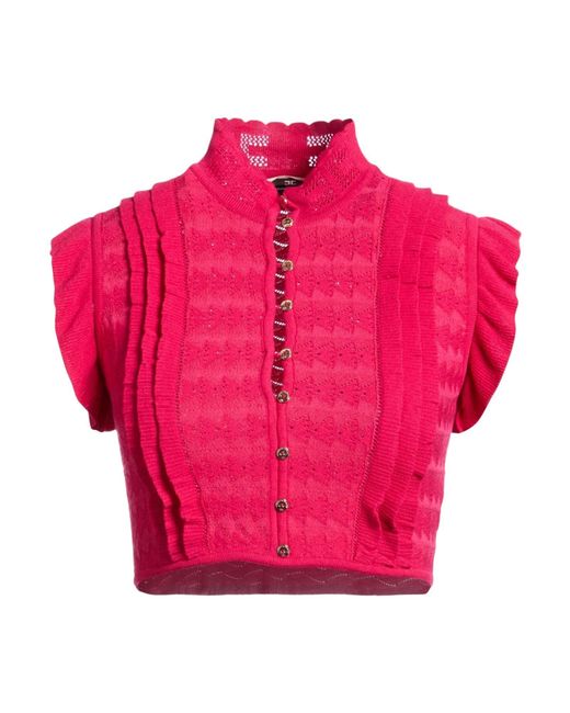 Elisabetta Franchi Pink Light Cardigan Viscose, Polyester