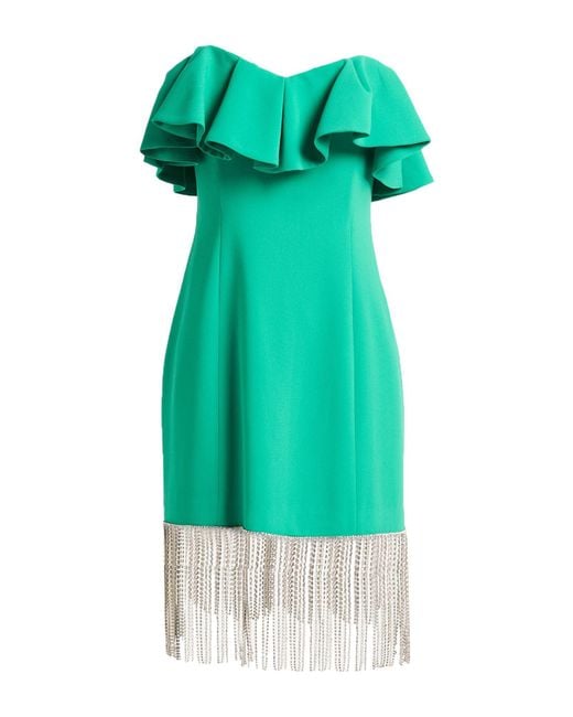 Forte Green Mini Dress Polyester