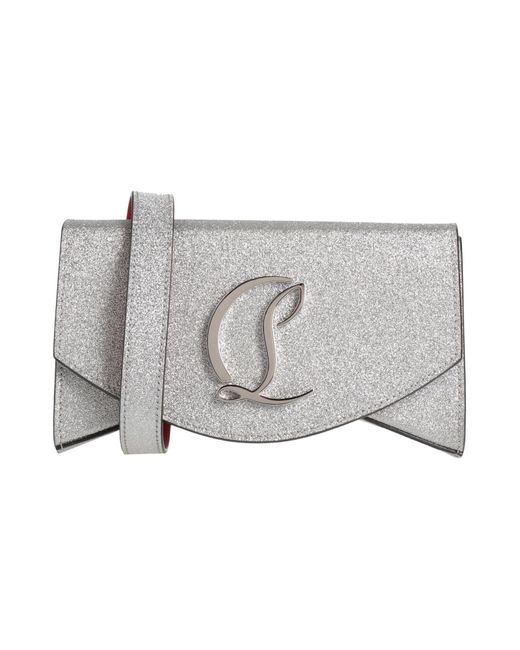 Christian Louboutin Gray Cross-Body Bag Calfskin