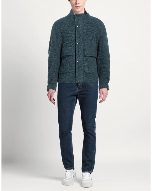 Imperial Blue Jacket Polyester, Virgin Wool for men