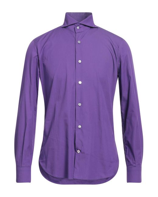 Jacob Coh?n Purple Shirt Cotton for men