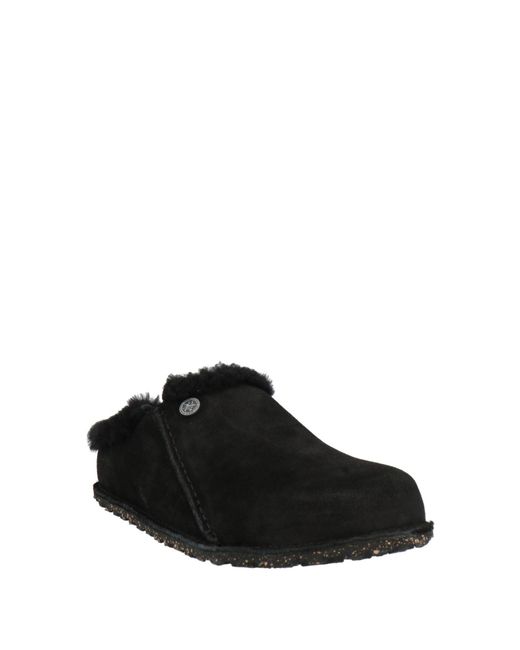 Birkenstock Black Mules & Clogs Shearling