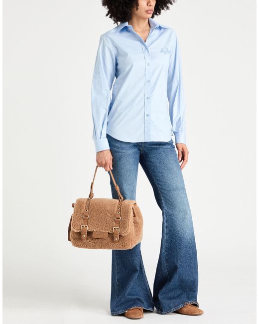 Moschino Blue Shirt Cotton, Elastane