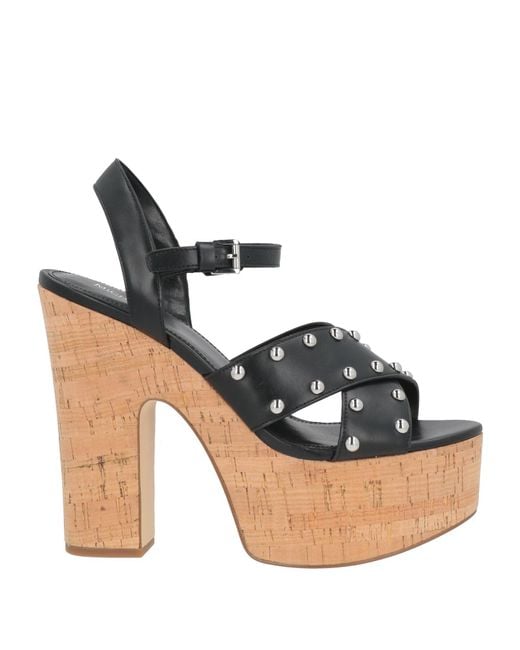 MICHAEL Michael Kors Black Sandals Synthetic Material, Cork