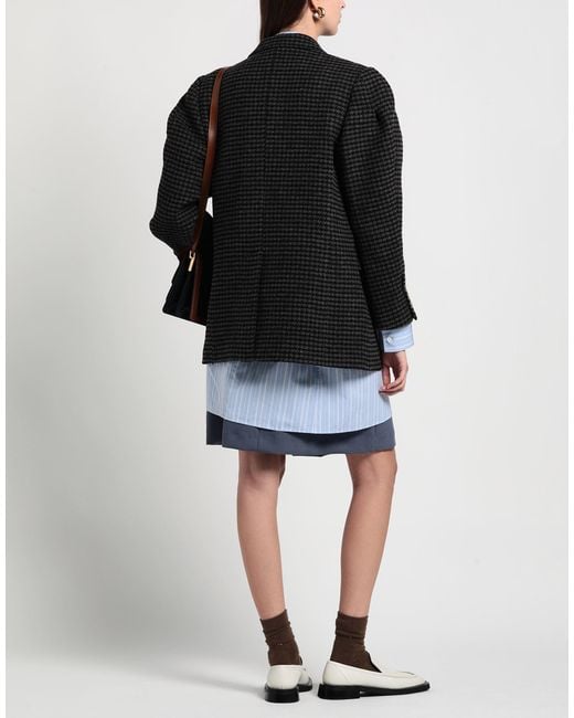 Sandro Black Lead Blazer Wool