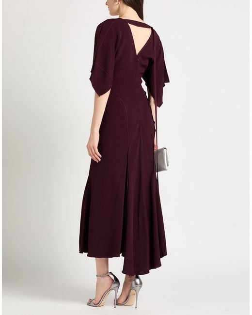 Victoria Beckham Purple Maxi Dress