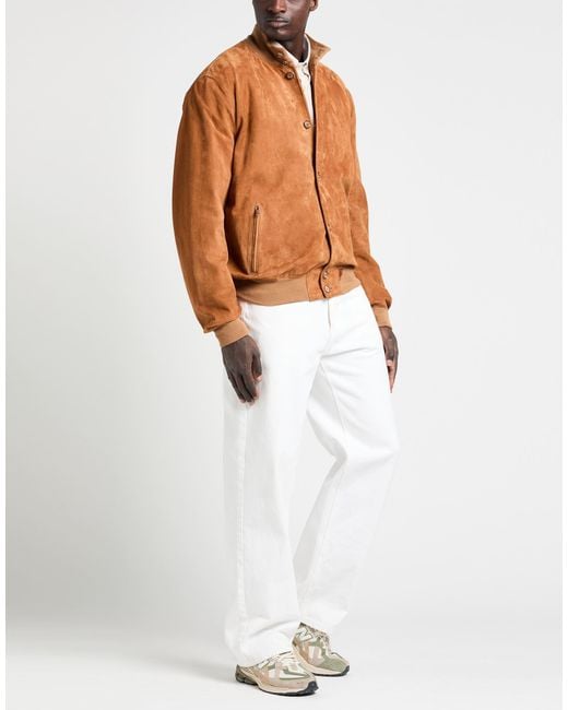 Stewart Brown Jacket Leather for men