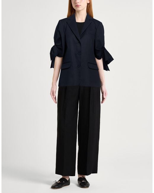 Vivetta Blue Blazer Cotton, Elastane