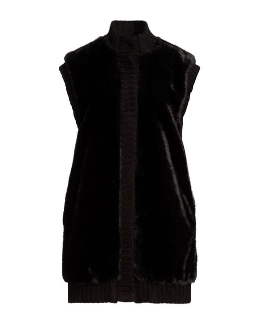 Pinko Black Shearling & Teddy