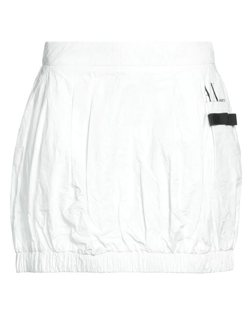 Armani Exchange White Mini Skirt