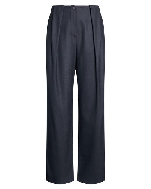 Semicouture Blue Midnight Pants Virgin Wool, Elastane