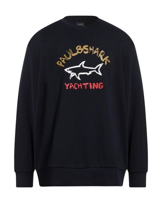 Paul & Shark Blue Midnight Sweatshirt Cotton for men