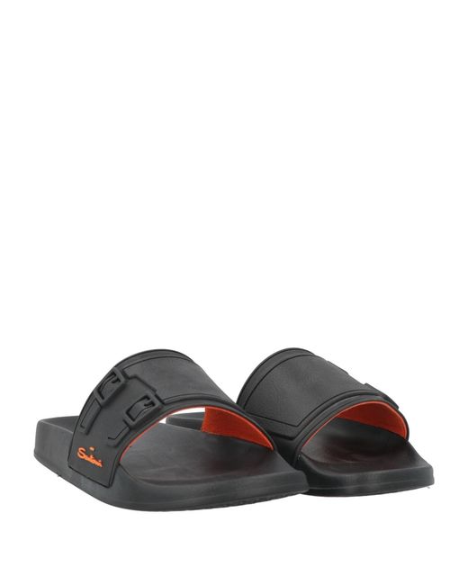 Santoni Black Sandals