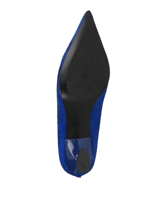 Jeannot Blue Bright Pumps Leather
