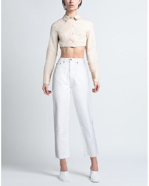 Re/done White Jeans