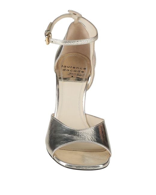 Laurence Dacade Metallic Sandals Leather