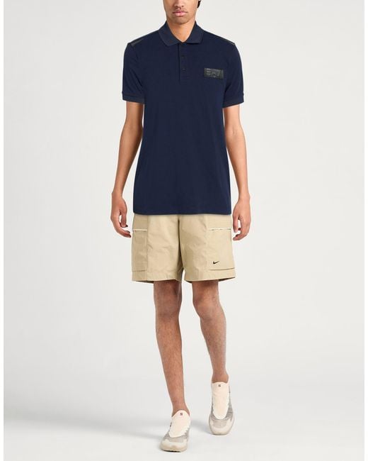 EA7 Blue Polo Shirt for men
