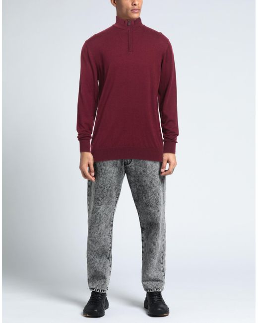 Cashmere Company Rollkragenpullover in Red für Herren