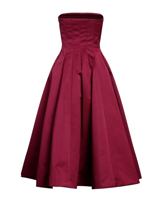 Rochas Red Midi Dress