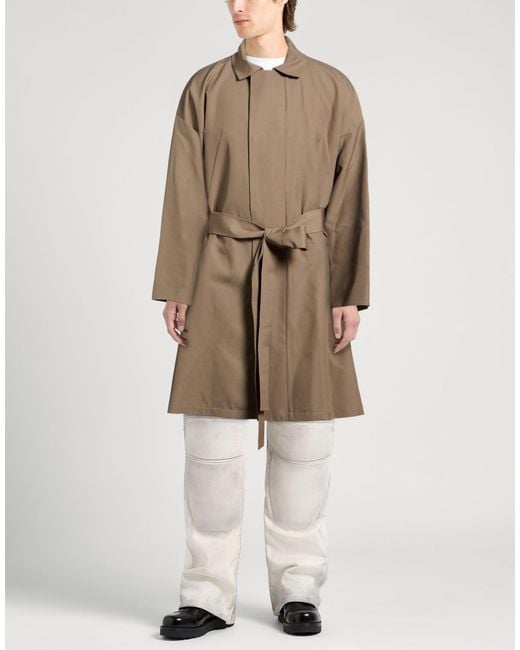 Fear Of God Brown Military Overcoat & Trench Coat Virgin Wool for men