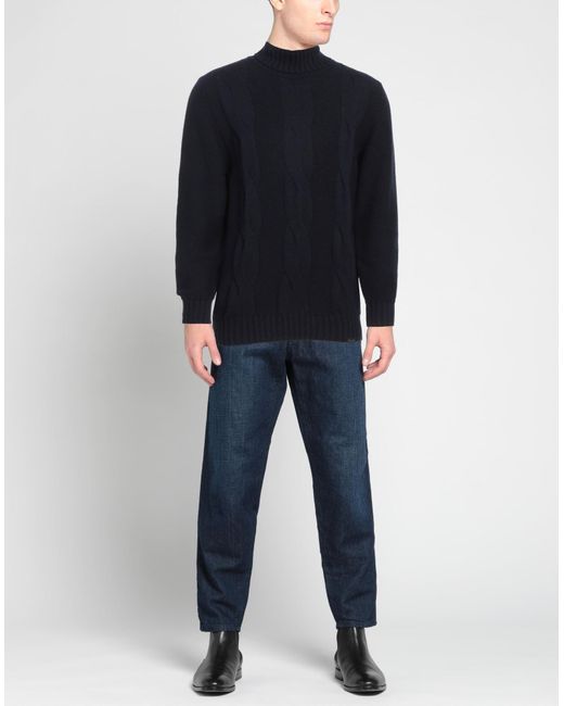 Brooksfield Blue Turtleneck for men