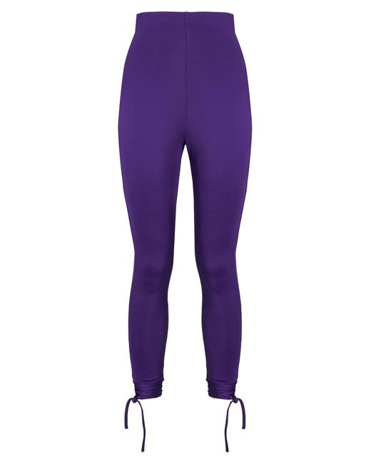 8 by YOOX Purple Leggings