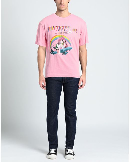 SUNSET SOLDIERS Pink T-shirt for men