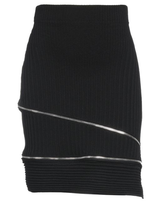 ANDREADAMO Black Mini Skirt