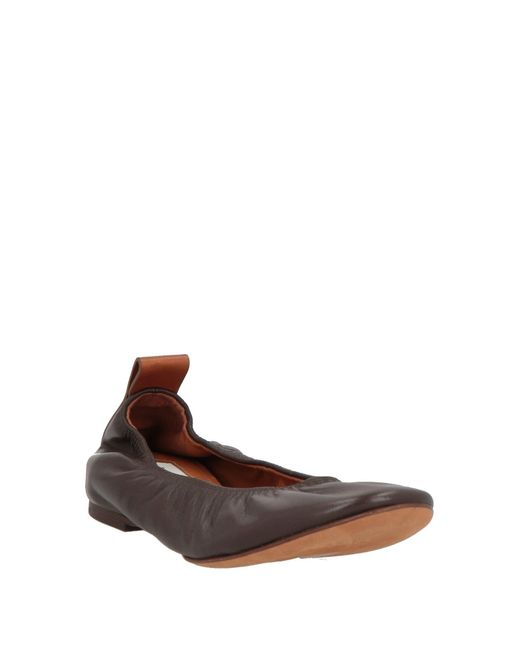 Lanvin Brown Ballet Flats