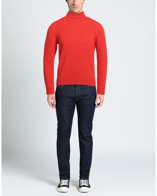 Drumohr Red Turtleneck for men