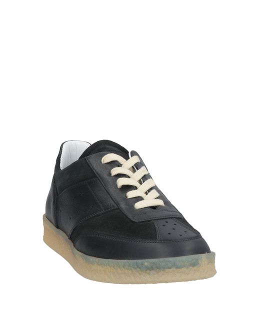 MM6 by Maison Margiela Black Sneakers Leather