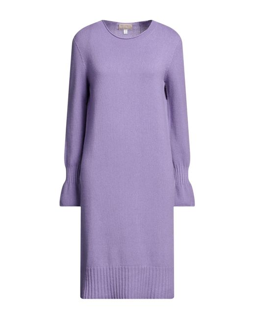 120% Lino Purple Mini Dress