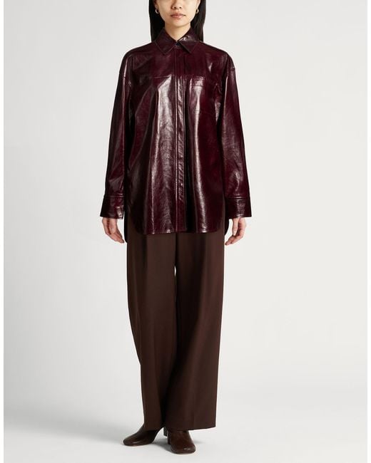 Sportmax Purple Burgundy Jacket Lambskin
