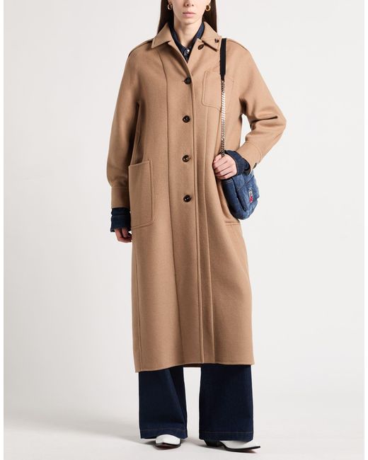 Max Mara Natural Sfilata Camel Coat Virgin Wool, Cashmere